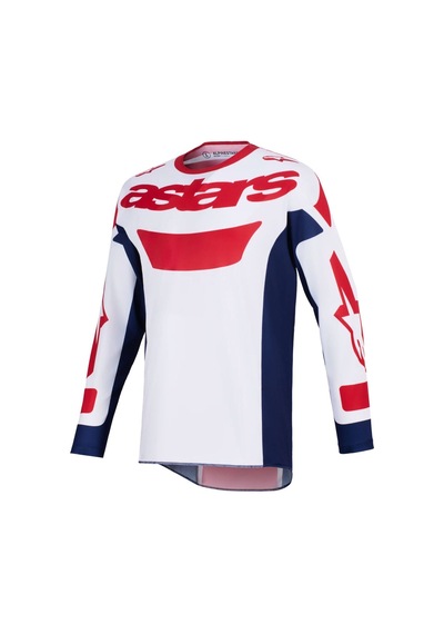 Alpinestars Racer Riway Off-road Motosiklet Jerseyi Beyaz Kırmızı Siyah