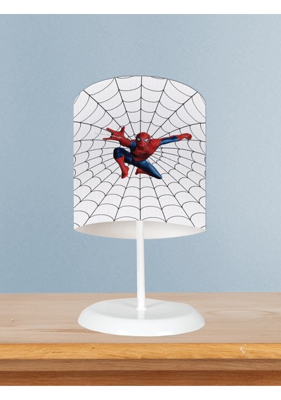 Mekta Home Bebek Ve Çocuk Odası Ağ Ve Spiderman Desenli Abajur