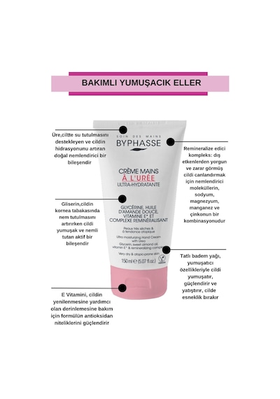 Byphasse Atopik Ciltler için Ultra Nemlendirici El Kremi 150 ML