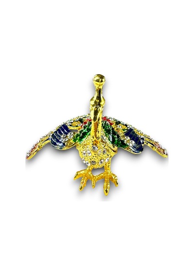 Aşağı Kuyruklu Mavi Kanat Tavuskuşu Biblo Taşlı & Zarif Dekoratif Obje 10 X 17 CM Aşağı Kuyruklu Mavi Kanat Tavuskuşu Biblo Taşlı & Zarif Dekoratif Obje 10 X 17 CM