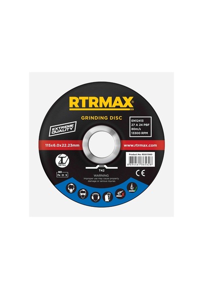 Metal Taşlama Diski 115 6.0 22 Rtrmax 5 Adet - Rdg11560