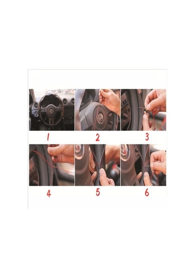 Eraks Car Accesorıes Direksiyon Kılıfı Dikmeli (Kırmızı) (528361509)