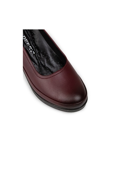 Deery Kadın Hakiki Deri Bordo Günlük Dolgu Topuk Ayakkabı - N6002zbrdc01 Bordo