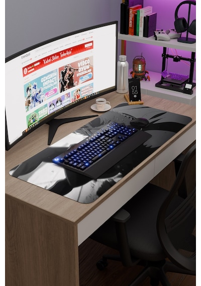 Bleach Anime V5 - 90x40 Xxl Gaming Kauçuk Kaymaz Taban Mouse Pad Fare Altlığı
