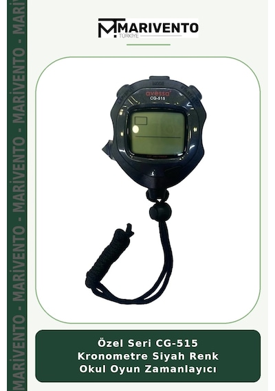 Özel Seri Cg-515 Kronometre Siyah Renk Okul Oyun Zamanlayıcı