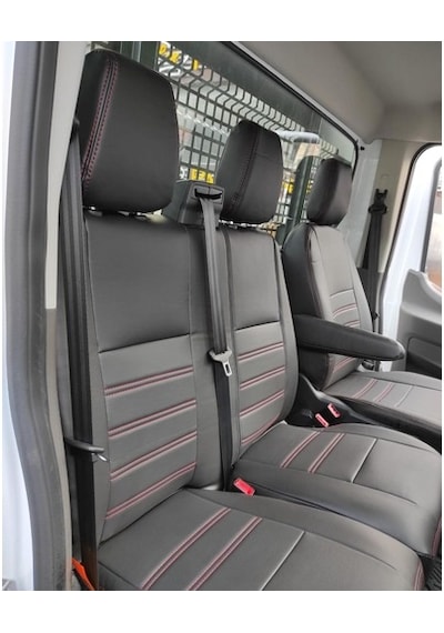 Ford Transit Tek Kabin Araca Özel Deri Oto Koltuk Kılıfı (468048858)