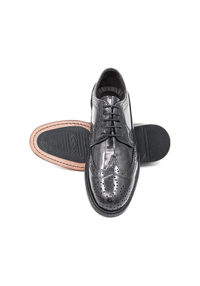 Danacı Kösele 906 Erkek Klasik Ayakkabı - Siyah Rugan Siyah Rugan