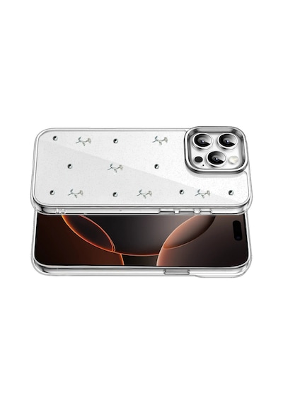 Apple iPhone Uyumlu  16 Pro Max Uyumlu Fiyonk Desenli Kapak - Desen 4