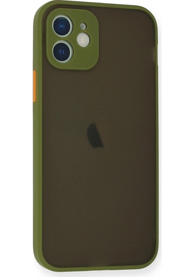 Newface Apple iPhone Uyumlu 12 Mini Kılıf Montreal Silikon Kapak - Glblseme - 95 Açık Yeşil