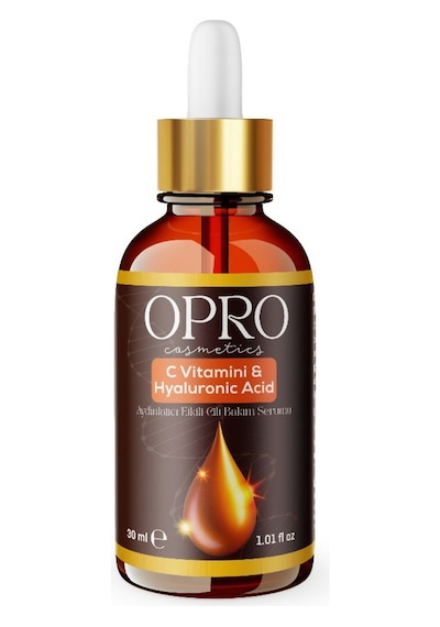 Opro Cosmetics C Vitamini & Hyaluronik Asit Aydınlatıcı Etkili Cilt Bakım Serumu 30 Ml - Niacinamide
