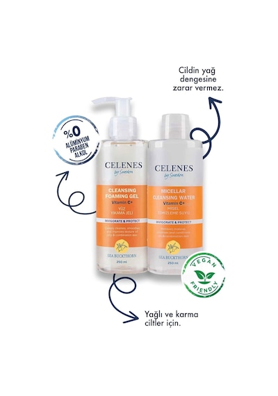 Sea Buckthorn Aydınlatıcı Ve Cilt Tonu Eşitleyici Seti Yağlı Ve Karma Ciltler 250 Ml 250 Ml