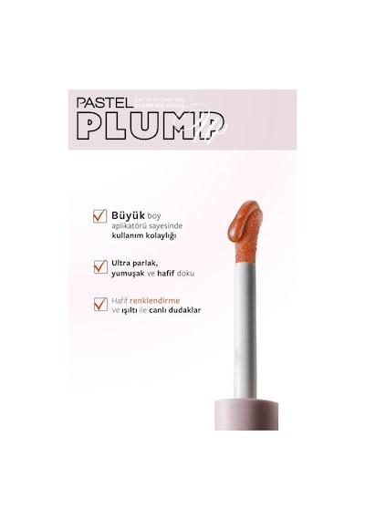 Pastel Plump Up Dolgunlaştıran Dudak Parlatıcısı 202 + Lip To Cheek Tint Carmen