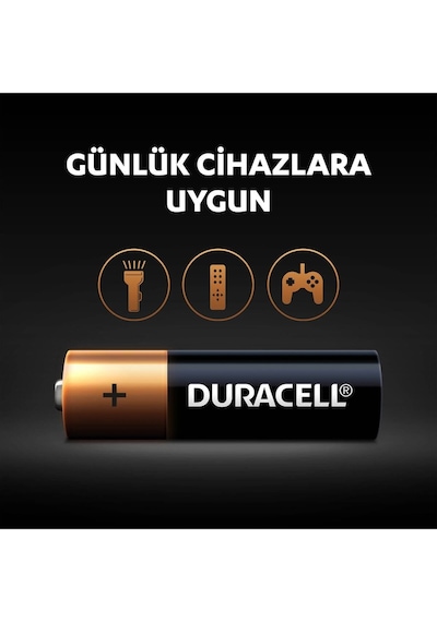 Duracell Alkalin AA Kalem Piller 1.5 V LR6/MN1500 6'lı Paket