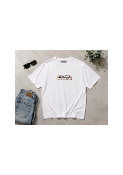 Me Selection Arrivederci Tasarım %100 Pamuk Unisex Basic Tişört Beyaz
