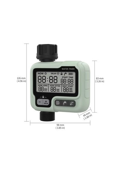 Akıllı Otomatik Bahçe Sulama Zamanlayıcısı - Ipx5 Su Geçirmez & Lcd Ekran