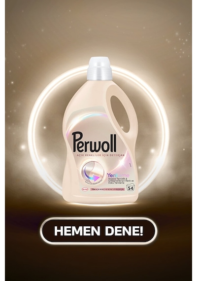 Perwoll Açık Renkliler Hassas Sıvı Çamaşır Deterjanı 2.97l 4'lü S 2950 ML