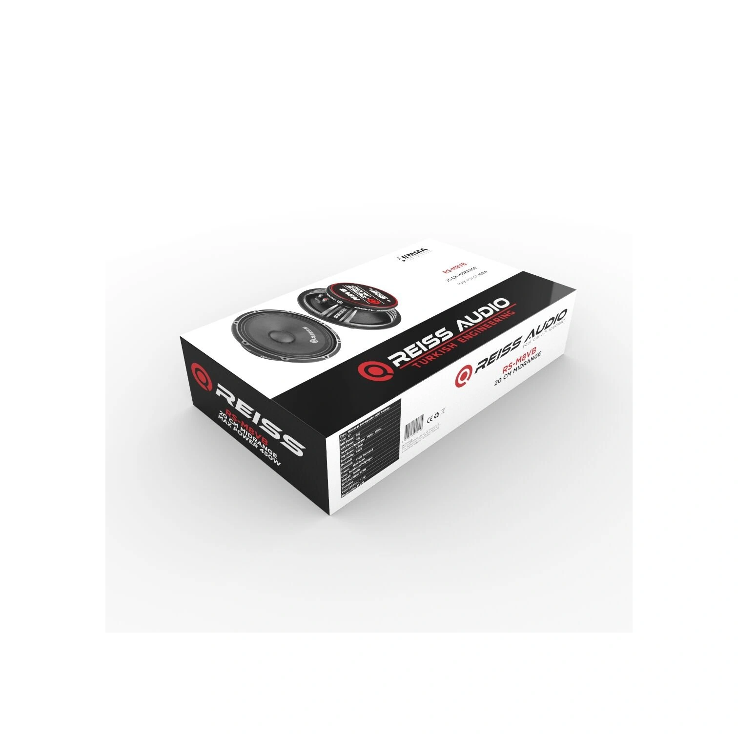 Reiss Audio Rs-m8vb 20cm Midrange 450 Watt