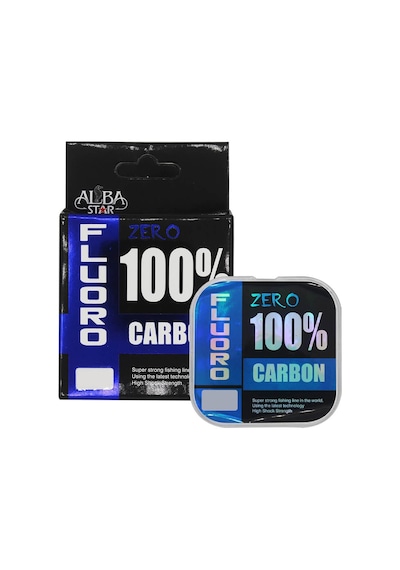Albastar Zero Fluorocarbon Misina Clear 0.33mm - 25m - 7.48kg