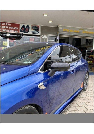 Sts Oto Aksesuar Renault Clio 5 2019 Sonrası Batman Yarasa Ayna Kapağı Piano Black Abs Plastik (02)