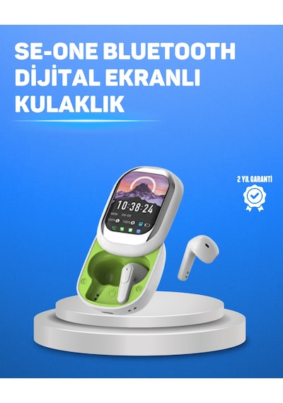 Şık - 9 - Tasarımlı Siyah Beyaz Kablosuz Kulaklık Çoklu - Edntrend - Dil Destekli