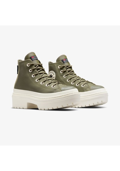 Converse Chuck Taylor All Star Lugged Heel Unisex Yeşil Deri Platform Botdüza11163c