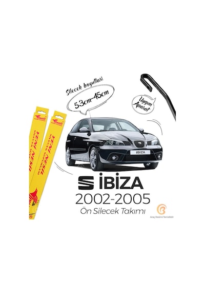 Seat İbiza Muz Silecek Takım 2002-2005 İnwells