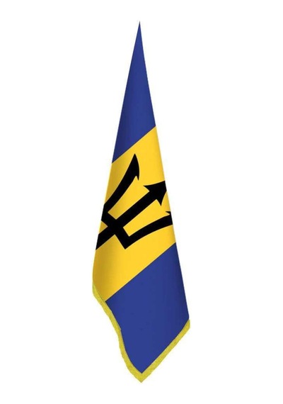 Barbados Bayrağı -ofis-makam-toplantı Odaları - Saçaklı Makam Bayrağı 1