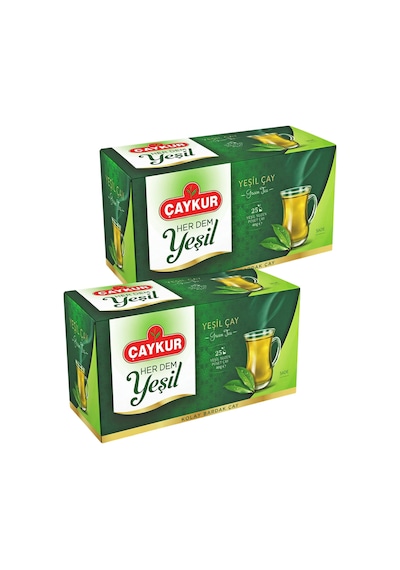 Herdem Yeşil Çay Süzen Poşet 1,6gr 25 Adet İkili Paket