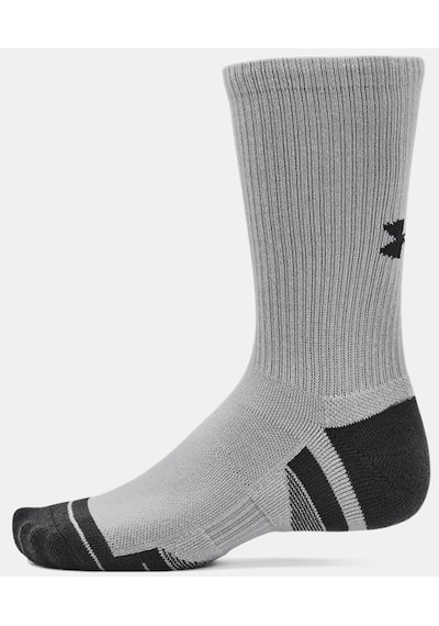 Under Armour Unisex UA Performance Tech 3’lü Paket Crew Çorap 1379512-011 Gri