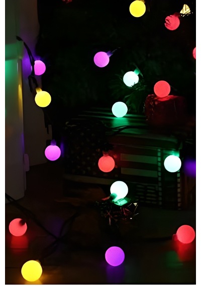 6 Metre 40 Ledli Rgb Top Led Kendiliğinden Animasyonlu Dekoratif Led Işık Yılbaşı Süsü