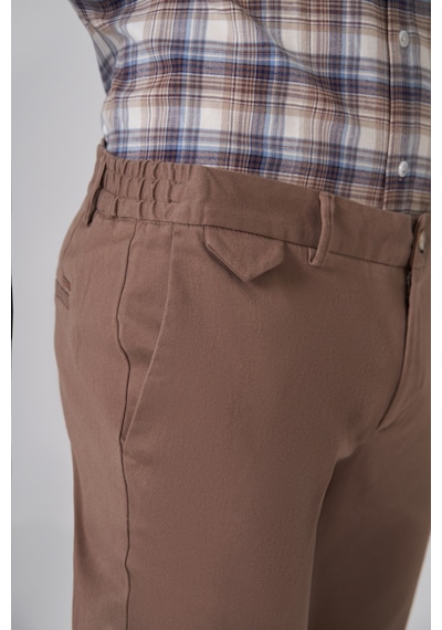 Morven Erkek Bej Pamuk Trend Slim Fit Chino Pantolon 26ks003008653 Bej