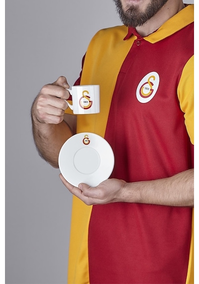 Neva N3520 Galatasaray Lisanslı Arma Logo 2'li Kahve Fincan Takımı