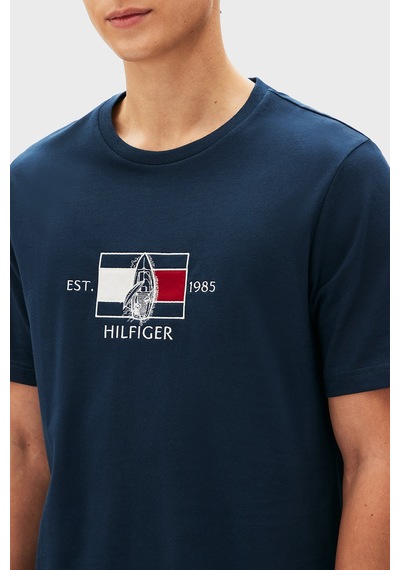 Tommy Hilfiger Erkek T Shirt Mw0mw38628 Daf Lacivert Lacivert