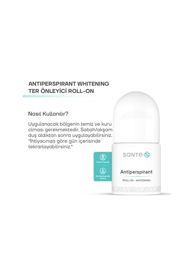 Provitamin B5 Içeren Koltuk Altı Beyazlatıcı Terleme Önleyici Antiperspirant Roll-on 50 Ml