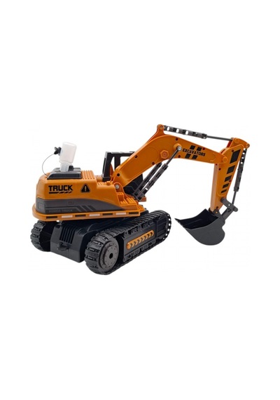 1/20 Uzaktan Kumandalı Ekskavatör Şarjlı Işıklı Duman Çıkaran İş Makinesi Paletli Excavator