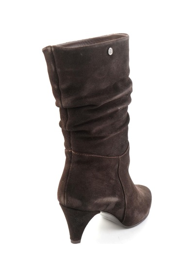 Bambi Kahve Süet Hakiki Deri Kadın Bot & Bootie K02750150102 Kahverengi