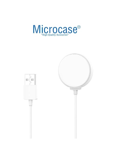 Microcase Huawei Watch Gt 6 41mm İçin Usb Manyetik Şarj Cihazı Beyaz - Al3433