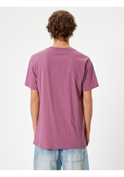 Koton Basic Tişört Slim Fit Bisiklet Yaka Kısa Kollu Pembe 4sam10842hk Gül