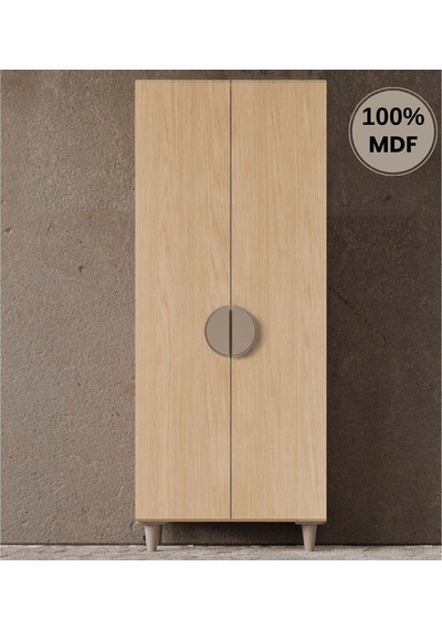 Ladin 2 Kapak Mdf Ayaklı Tasarım Gardırop Rota