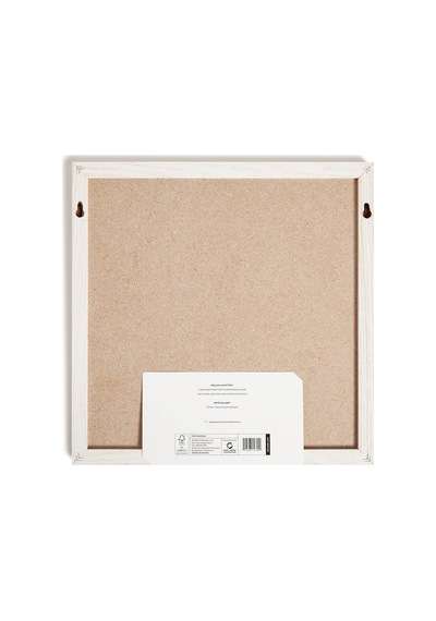 U Brands Rustik Keten Bülten Tahtası, 35,56 Cm X 35,5 Cm, Beyaz Ahşap Stil Çerçeve, Endüstriyel Sınıf Sabitleme Genel