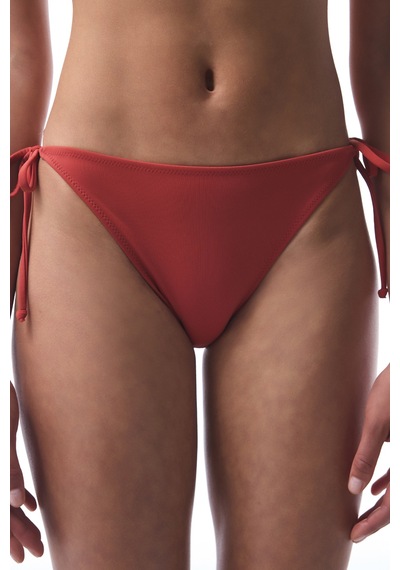 Penti Tarçın Rengi Bağlamalı Düşük Bel Bikini Altı