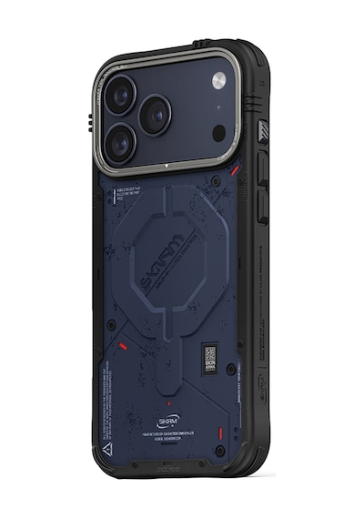 Apple Uyumlu iPhone 17 Pro Max  Kılıf M-safe Şarj Özellikli Airbag Tasarımlı Skinarma Vigor Kapak Mavi Mavi