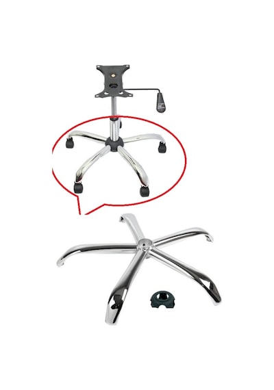 Depolife Metal Yıldız Ayak Ahtapot Ofis Büro Bilgisayar Koltuğu Şef Müdür