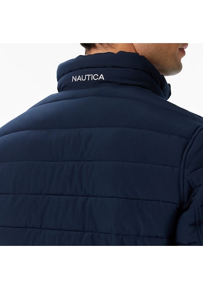 Nautica Erkek Bej Regular Fit Çift Taraflı Mont Desenli V622744 Bej