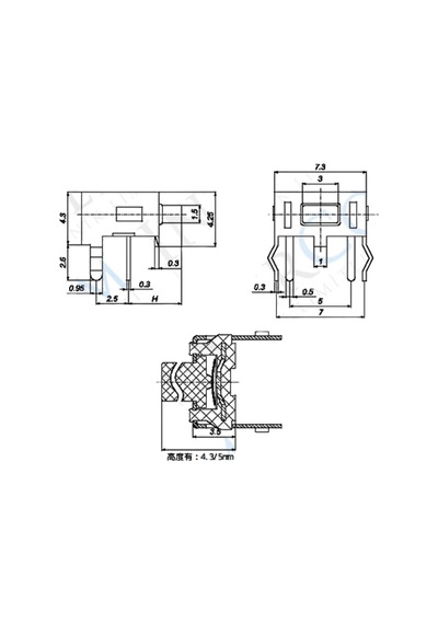 Ic-201 Tact Switch 90 Şaseli