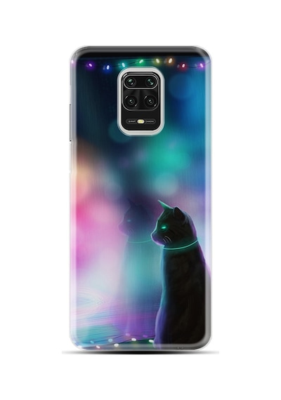 Xiaomi Redmi Note 9S Kılıf Desenli Window Cat 1787