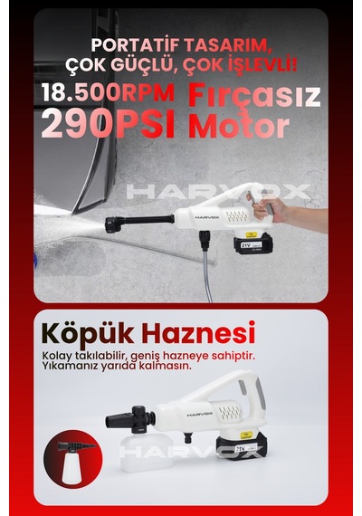 X-4000 Yüksek Basınçlı Araç Yıkama Makinesi
