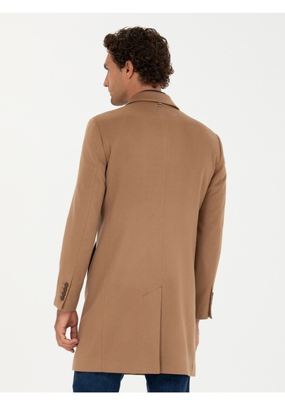 Cacharel Erkek Camel Palto 50270706-vr015 Kahverengi