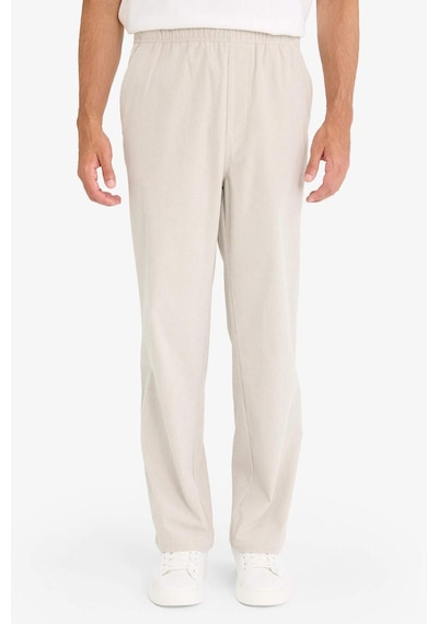 Defacto Wide Leg Geniş Paça Fitilli Kadife Pantolon F2042ax25wnbg766 Bej