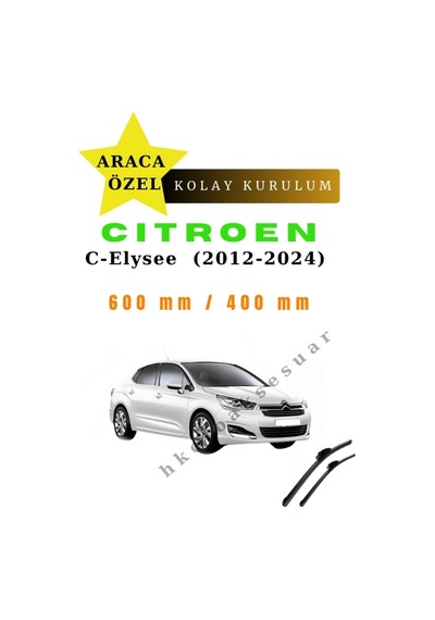 Citroen C-elysee 2012-2024 Araca Özel Silecek
